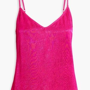 Pink Satin Jacquard Camisole